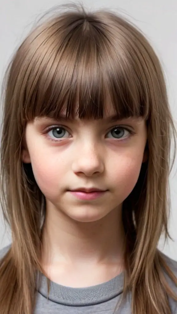 Piece-y Fringe Short Hairstyles for Girls of All Ages