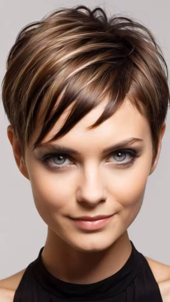 Point Cut Short Hairstyles for Fine Hair