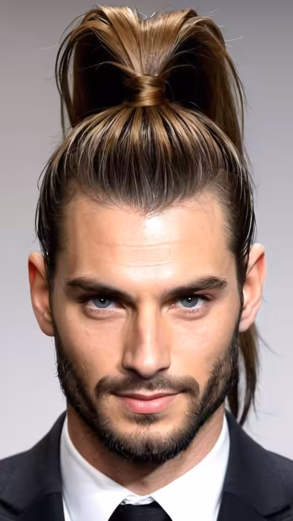 Ponytail men long hairstyle Long Hairstyles for Men