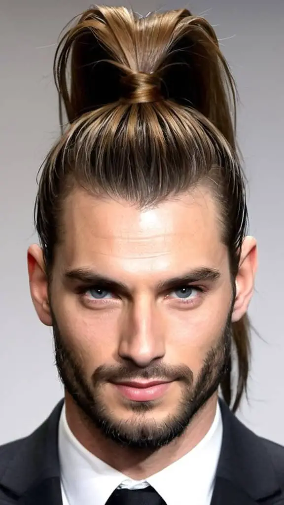 Ponytail men long hairstyle Long Hairstyles for Men