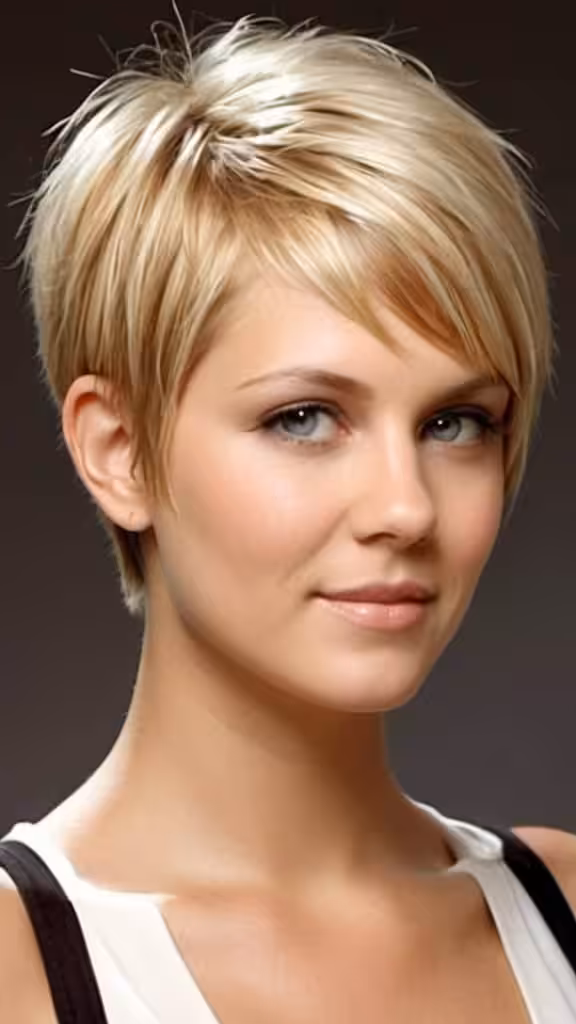 Razor Cut Short Blonde Hairstyles