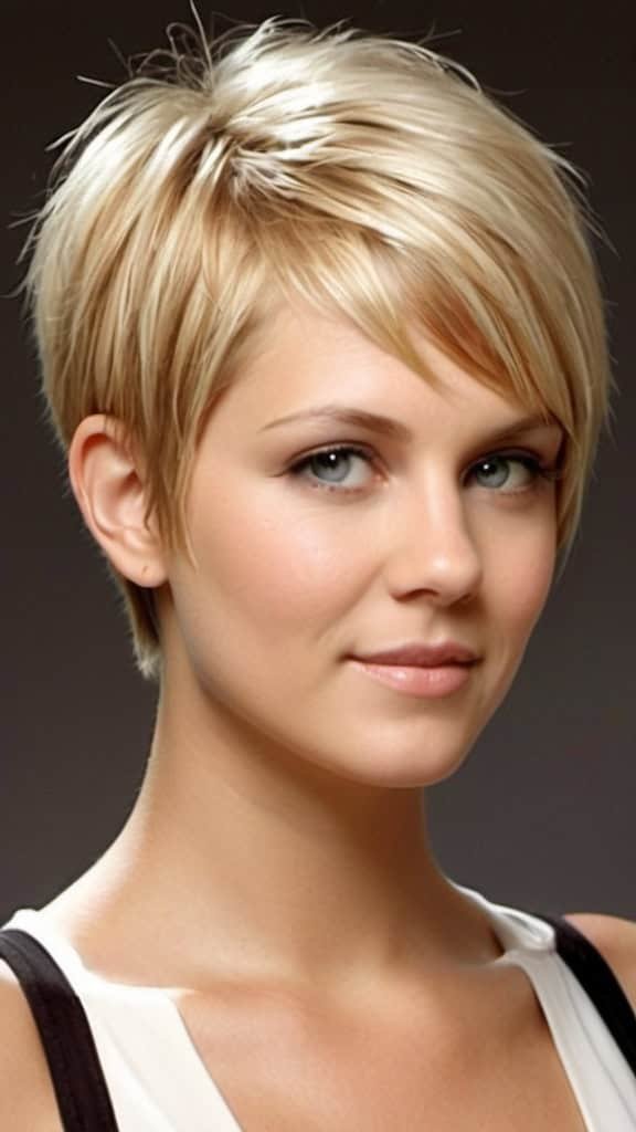 Razor Cut Short Blonde Hairstyles