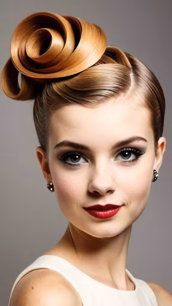 Retro Roll Creative Updo Ideas for Short Hair