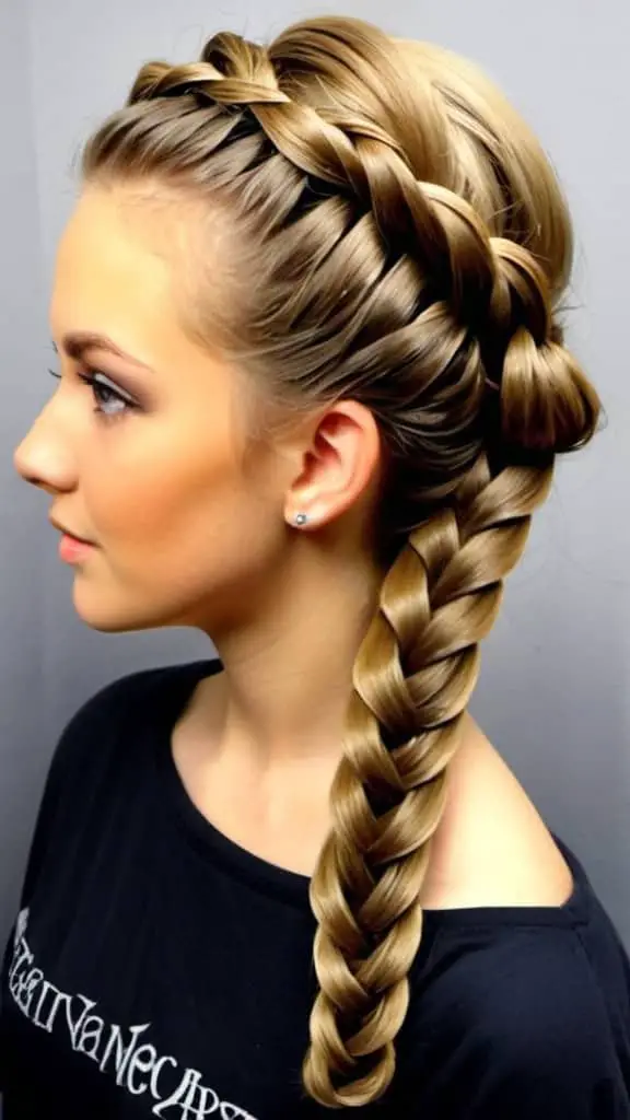 Rope Braid Prom Hairstyles for Long Hair