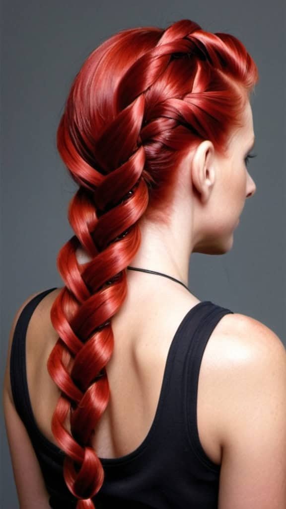 Rope Braid Nifty Red Hairstyles