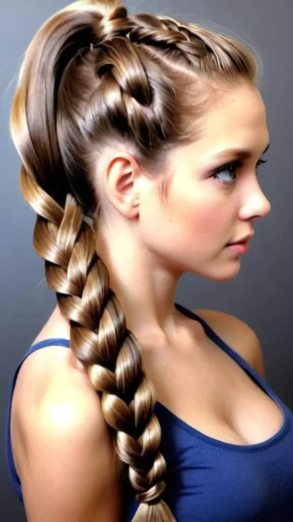 Rope Braid Ponytail Braided Hairstyles for Long Hair