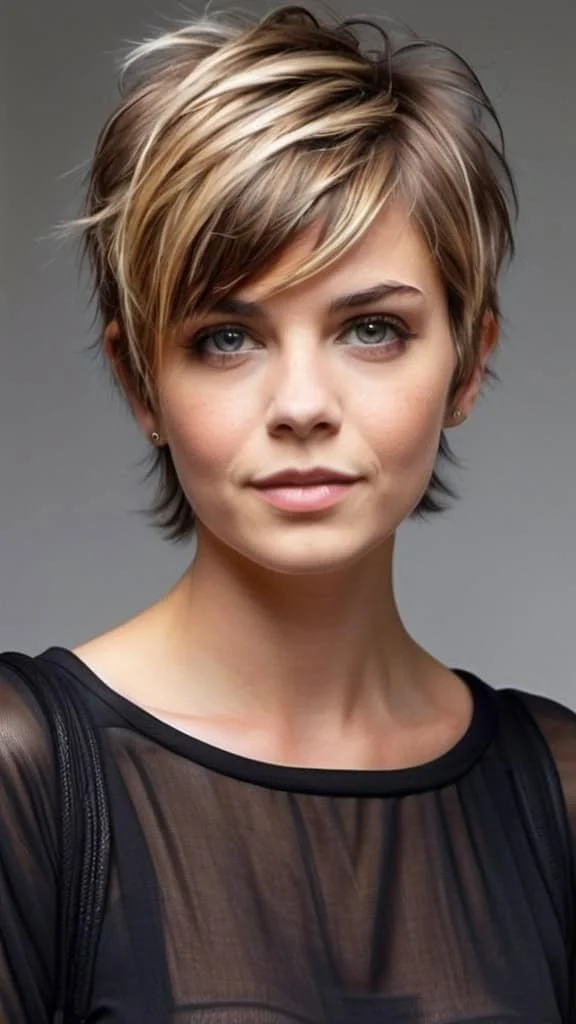 Shaggy Pixie Mullet Short Hairstyles for Fine Hair