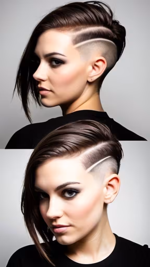 Short Asymmetrical Undercut women undercut hairstyle
