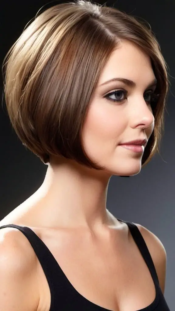 Short Coiffed Bob Chin Length Hairstyles
