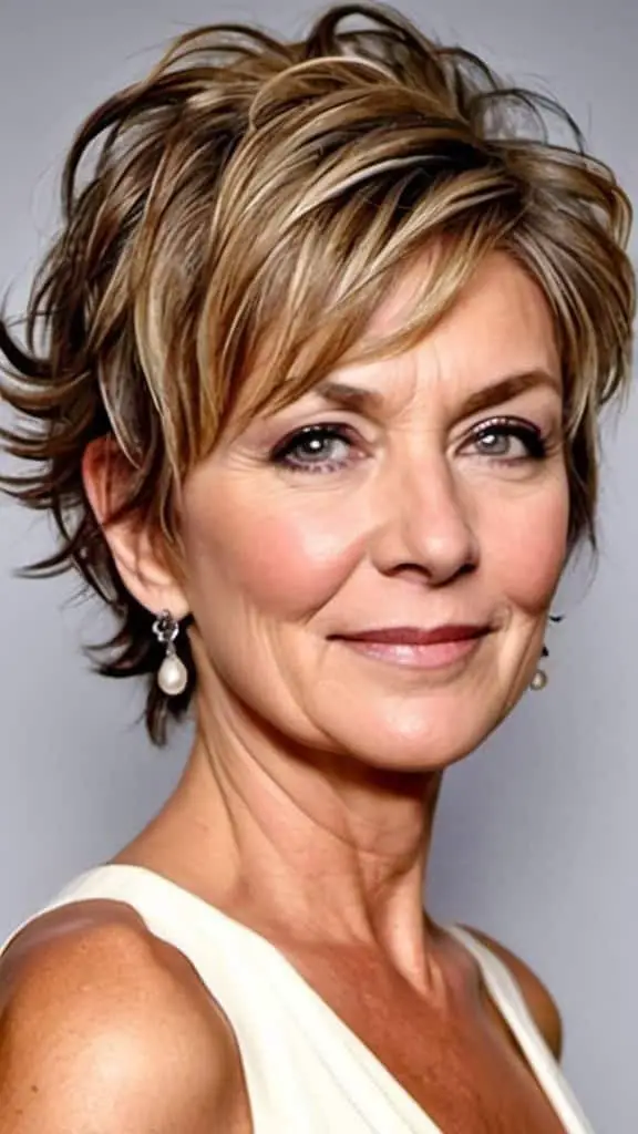 Short Messy Updo Simple Short Hairstyles for Women over 50