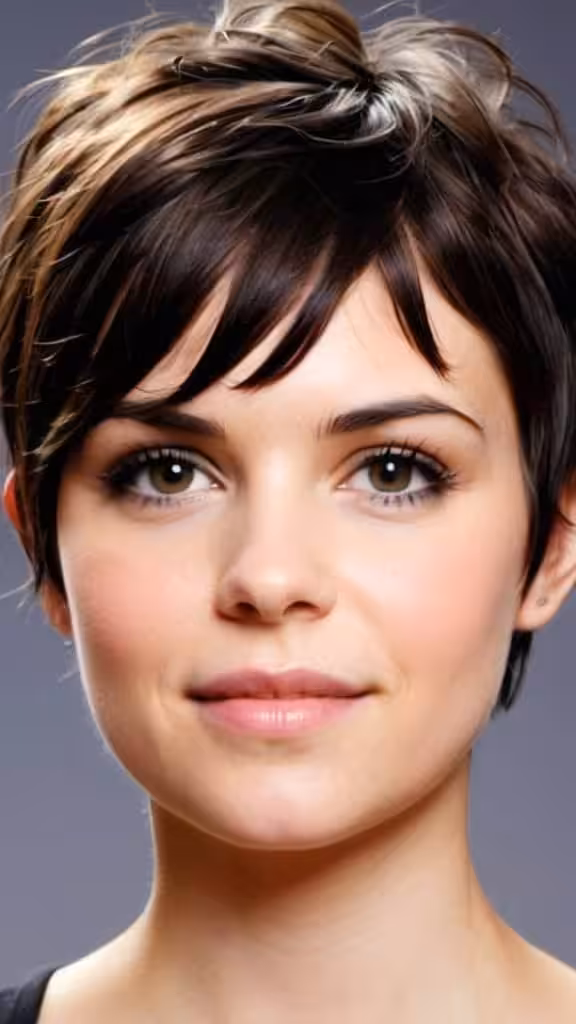 Short Pixie with Wispy Bangs Pixie Haircuts for Thick Hair