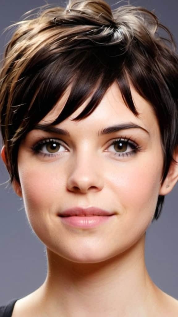 Short Pixie with Wispy Bangs Pixie Haircuts for Thick Hair