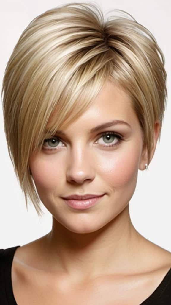 Short Stacked Cut Short Blonde Hairstyles