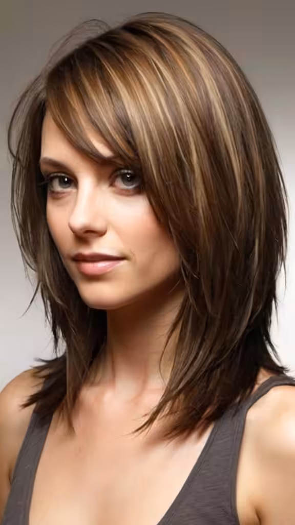 Shoulder-Length Layers Layered Hairstyles for Long Hair