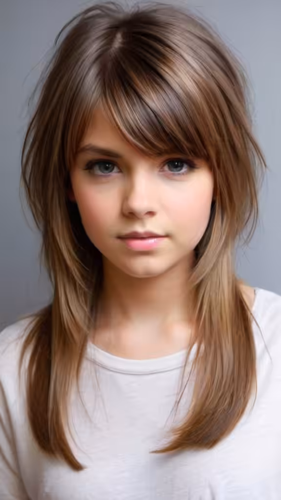 Side Part and Sweeping Fringe Short Hairstyles for Girls of All Ages