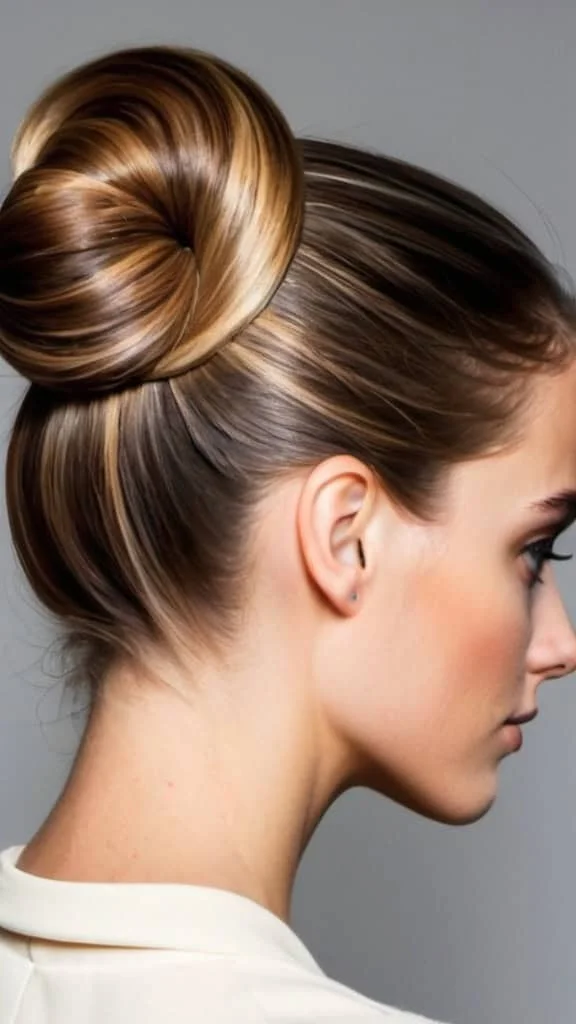 Sleek Low Bun Fall Hairstyles for the Autumn