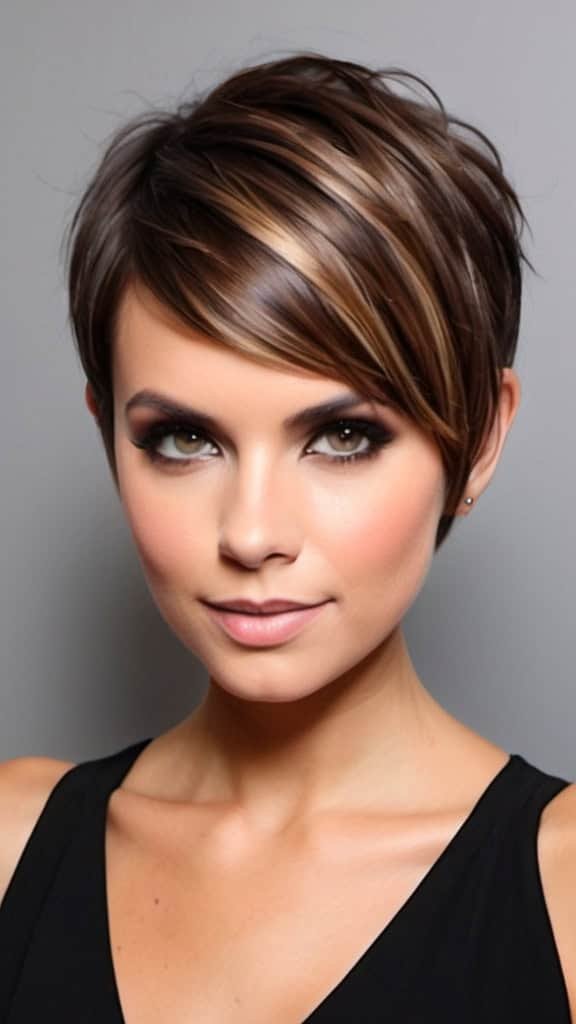 Sleek Pixie with Balayage Balayage Short Hair Looks