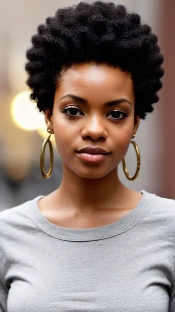 Small Afro Natural Hairstyles for Short Hair