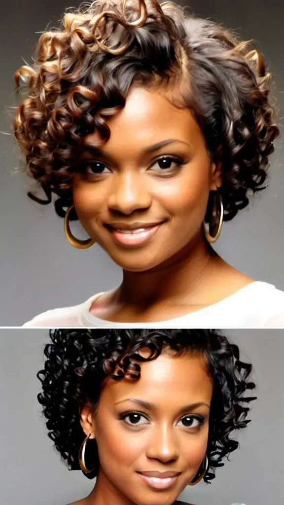 Small Curls Natural Hairstyles for Short Hair
