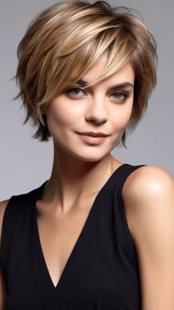 Soft Blunt Shoulder Cut Short Layered Hairstyles