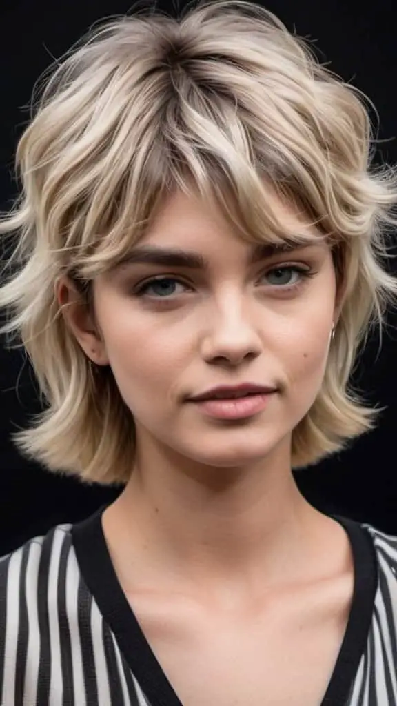 Soft Mullet Short Wavy Hairstyles