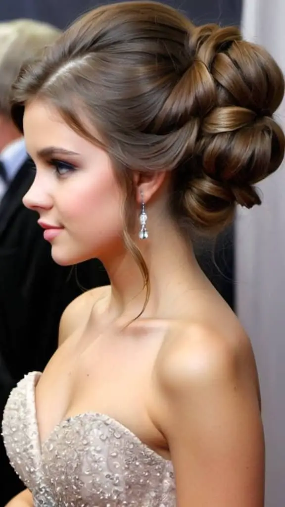 Soft and Romantic Updo Prom Hairstyles for Long Hair