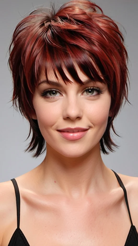 Strawberry Shag Short Shag Hairstyles