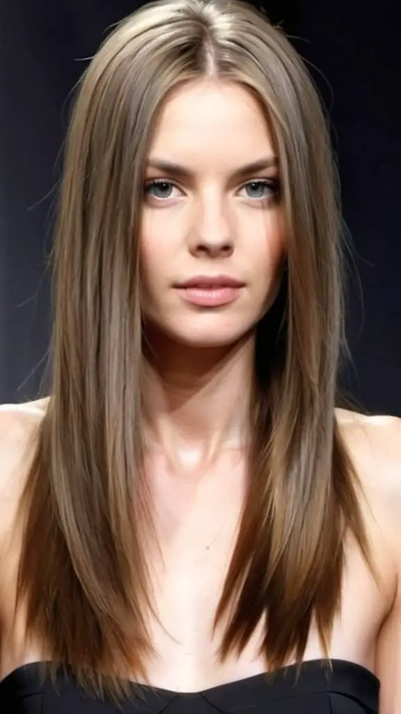Tapered Ends Hairstyles for Long Straight Hair