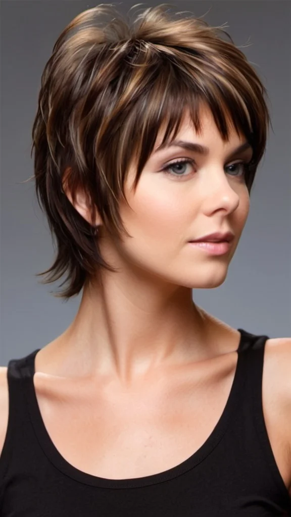 Tapered Shag Short Shag Hairstyles