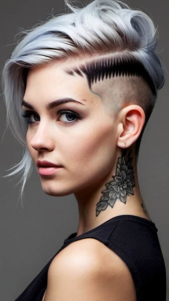 Tattoo Undercut women undercut hairstyle