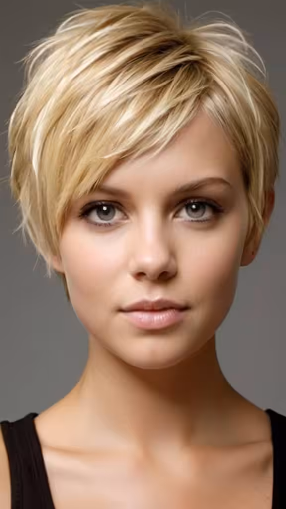 Textured Choppy Hair Style Short Blonde Hairstyles