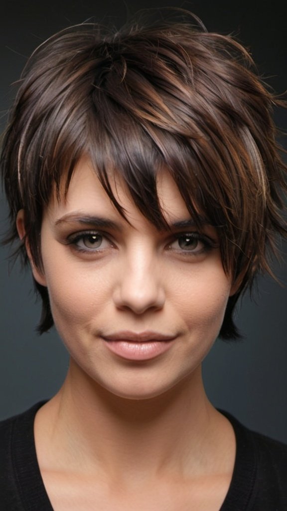 Textured Choppy Layered Short Choppy Haircuts