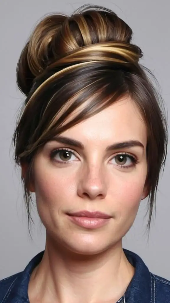 Textured Double Wrap Casual Updos for Long Hair