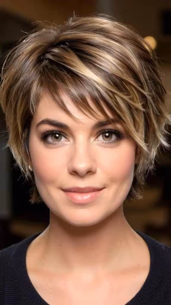 Textured Short Layers Short Layered Hairstyles
