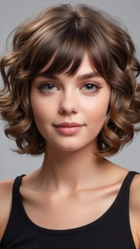 The Curled Shag Long Shag Haircuts