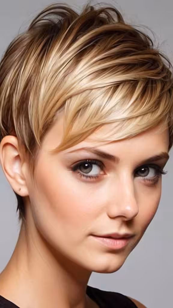 The Side-Swept Pixie Short Hairstyles for Fine Hair