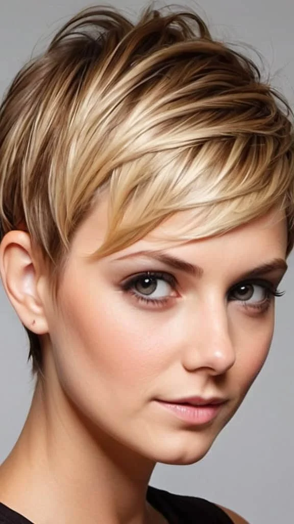 The Side-Swept Pixie Short Hairstyles for Fine Hair