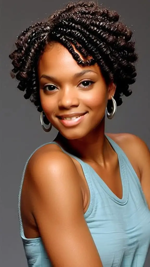 The Twist-Out Natural Hairstyles for Short Hair