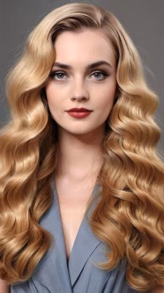 The Vintage Waves Long Open Hair Hairstyles