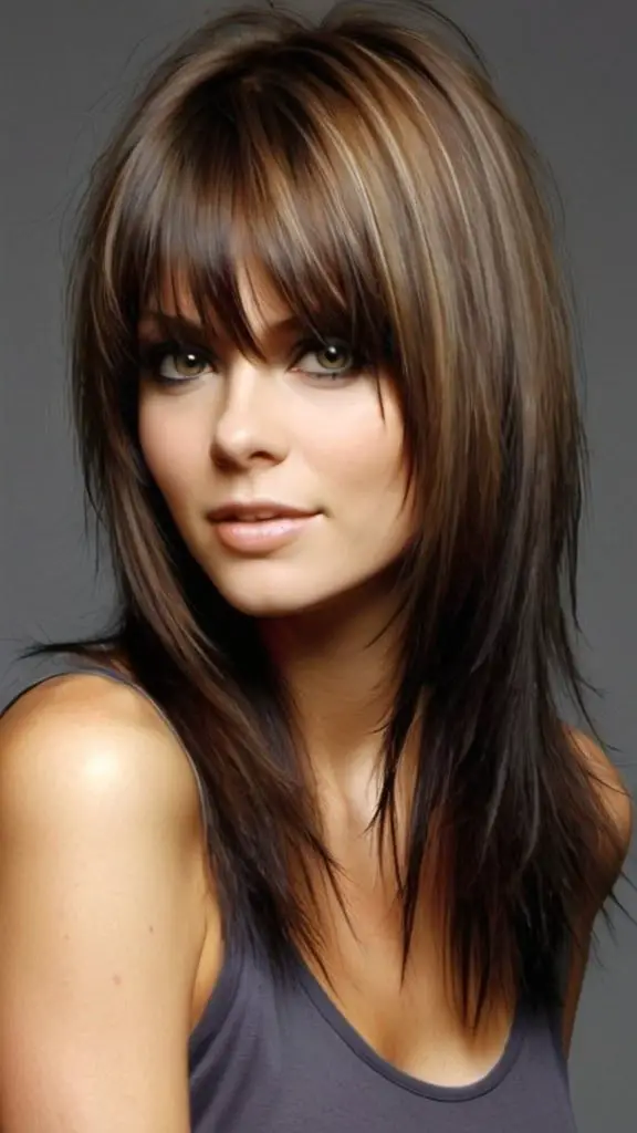 Thin Long Shag Haircut Hairstyles for Long Thin Hair