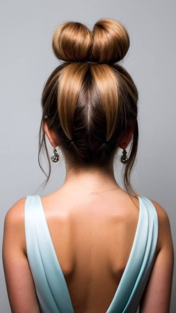 Top Knot Prom Hairstyles for Long Hair