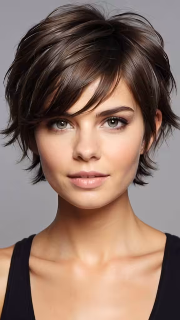 Tousled Crop Cut Short Layered Hairstyles