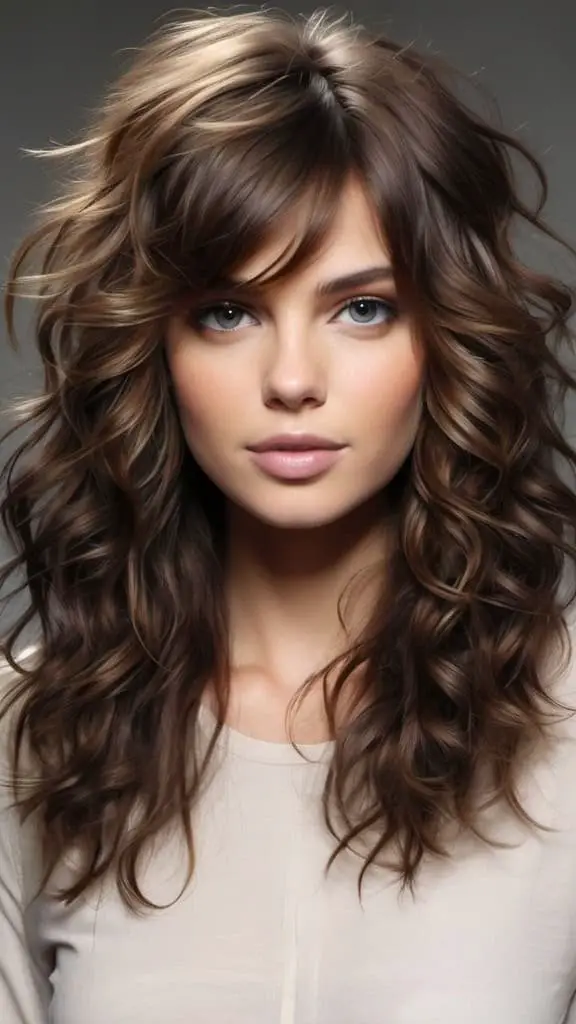 Tousled Layers for Thick Curls Long Layered Haircuts Layered Haircuts For Long Hair