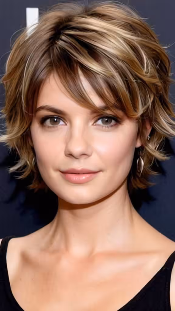 Tousled Wave Short Layered Hairstyles
