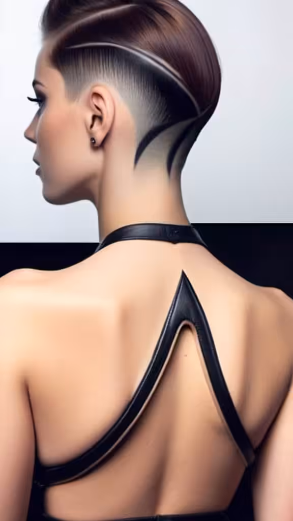 Triangle Nape Undercut women undercut hairstyle