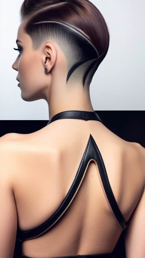Triangle Nape Undercut women undercut hairstyle