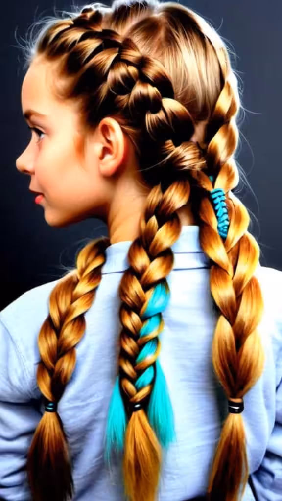 Triple Braid Braided Hairstyles for Long Hair