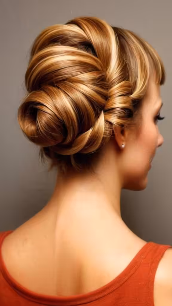 Twisty Updo Creative Updo Ideas for Short Hair