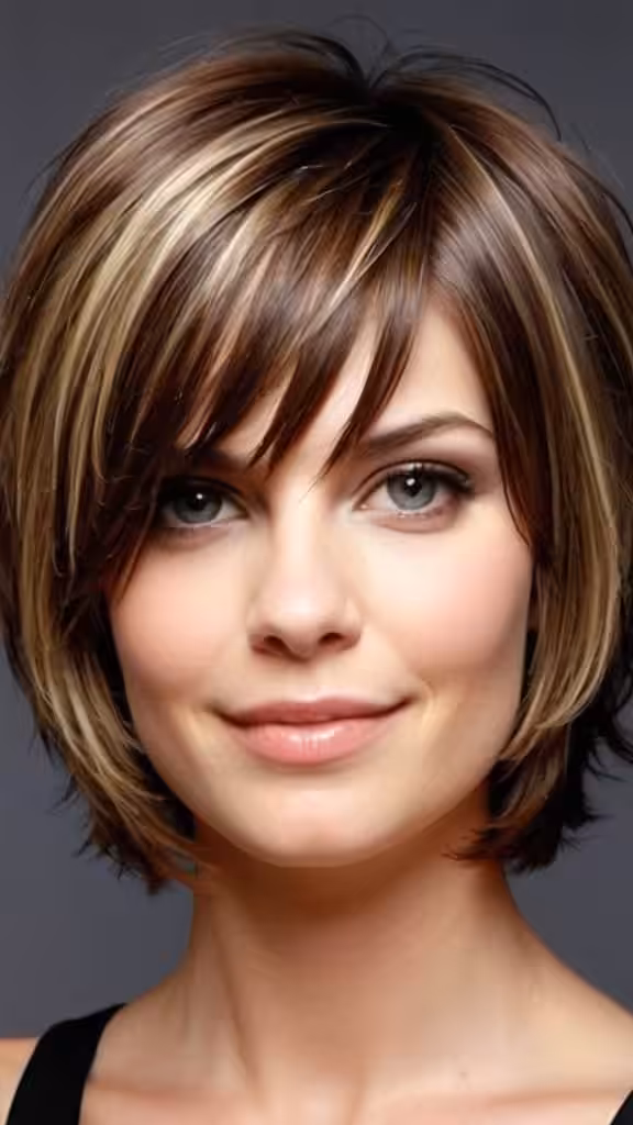 Two-Length Layered Hair Short Layered Hairstyles