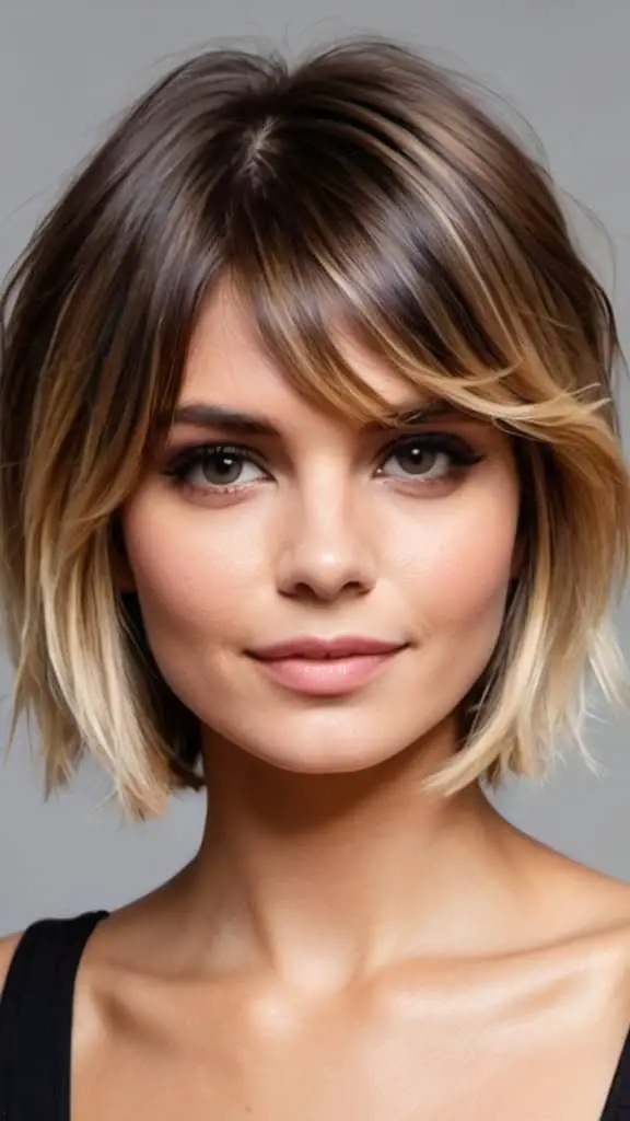 Two-Toned Balayage Layers Balayage Short Hair Looks